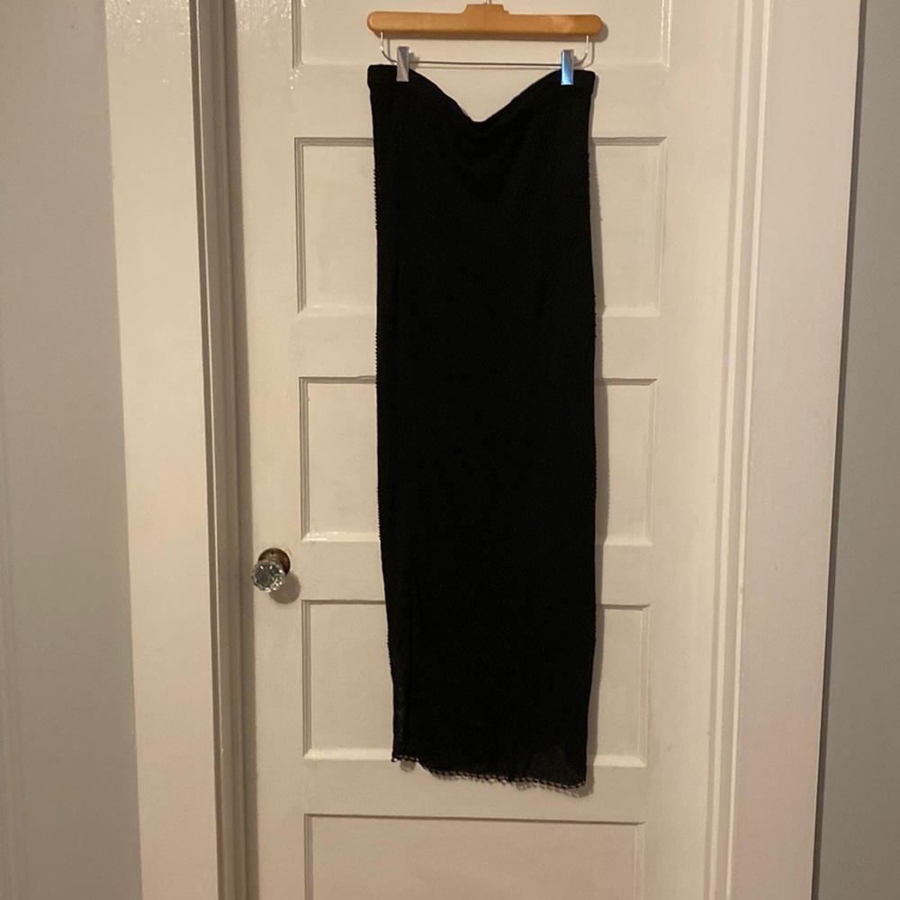 Chicos beaded knit skirt